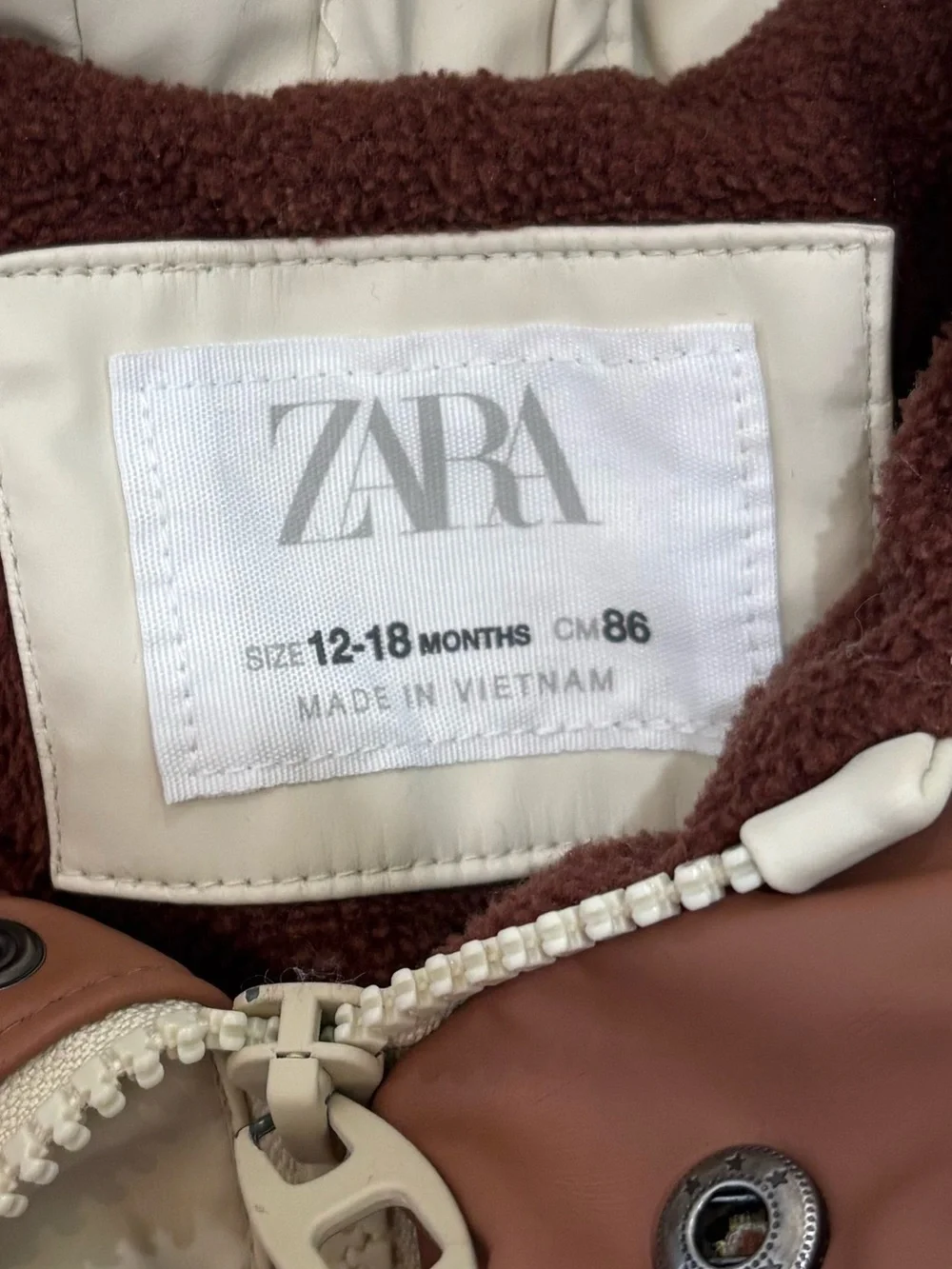 Zara Fleece Lined Rain Jacket